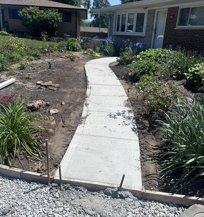 Flood-Damaged Walkways — detailed view