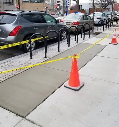 New Walkway Installation — detailed view